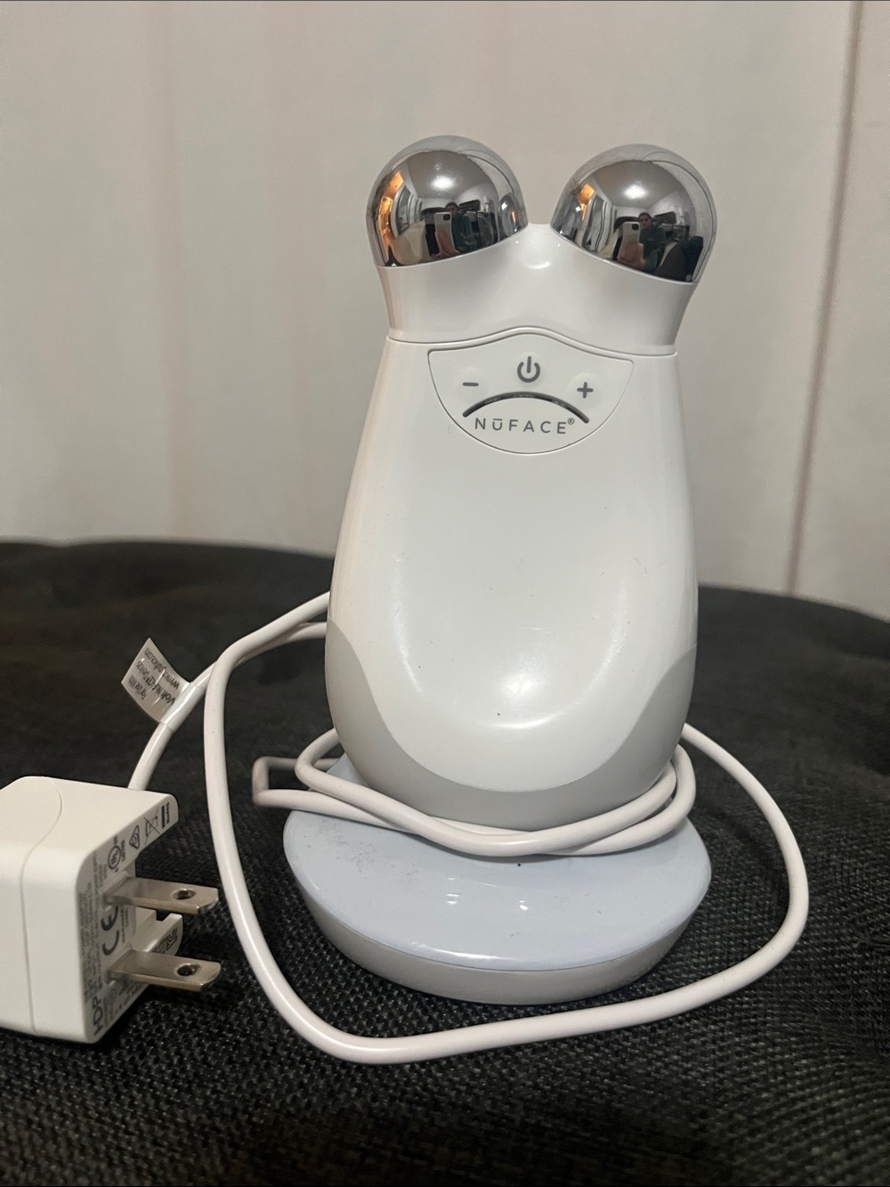 NuFace Facial Toning Device - White with Chrome Spheres